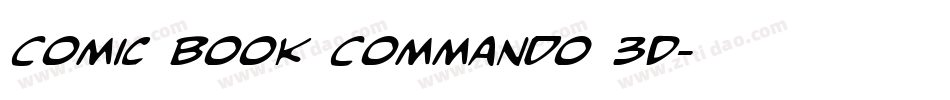 Comic Book Commando 3D字体转换